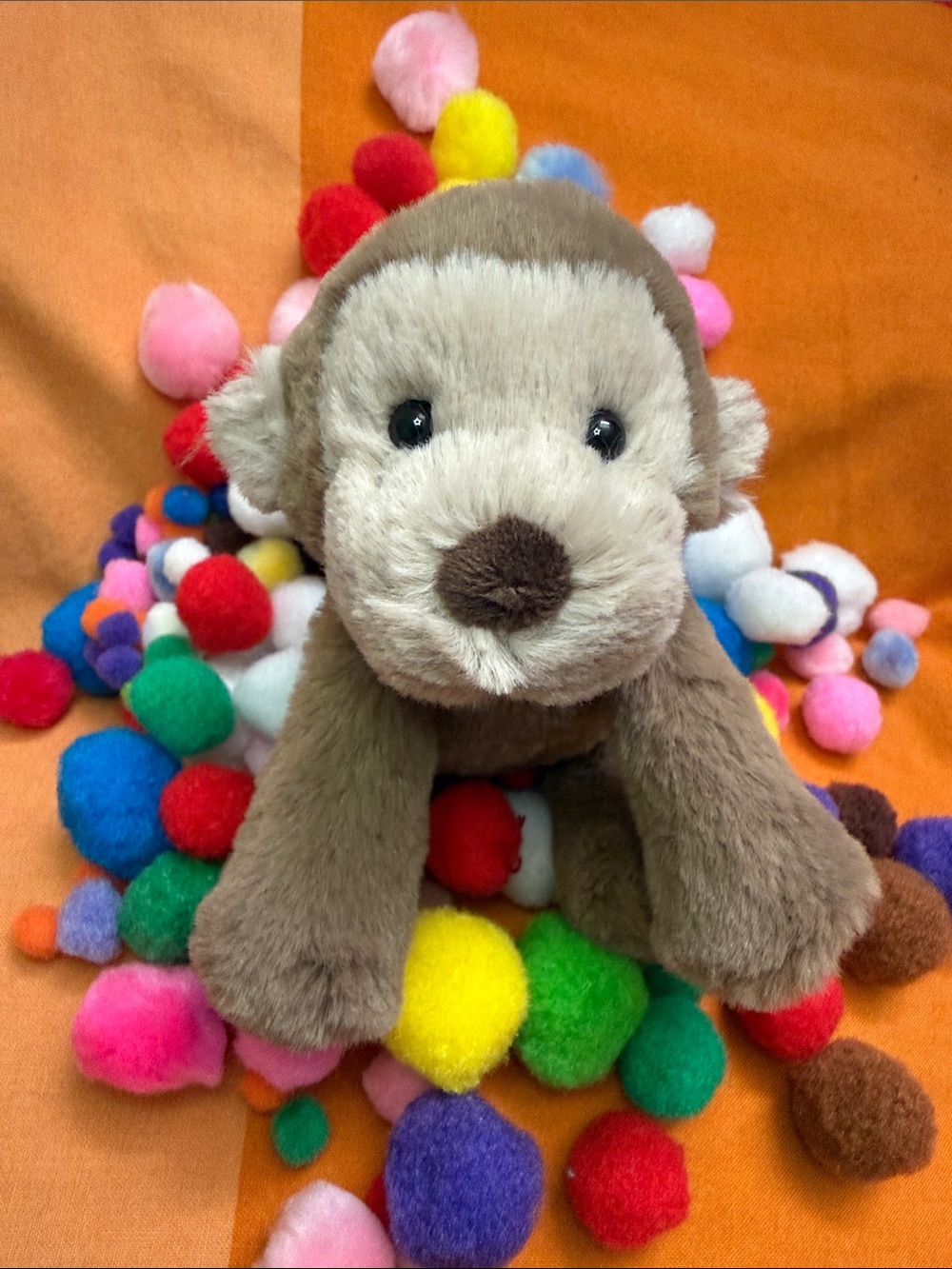 Jellycat Tiny Smudge Monkey.